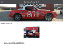 Tablet Screenshot of donbayleyracing.com